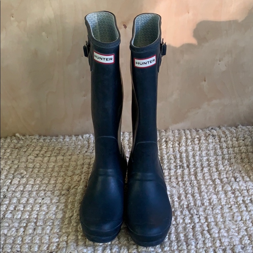 Hunter Navy Original tall boots